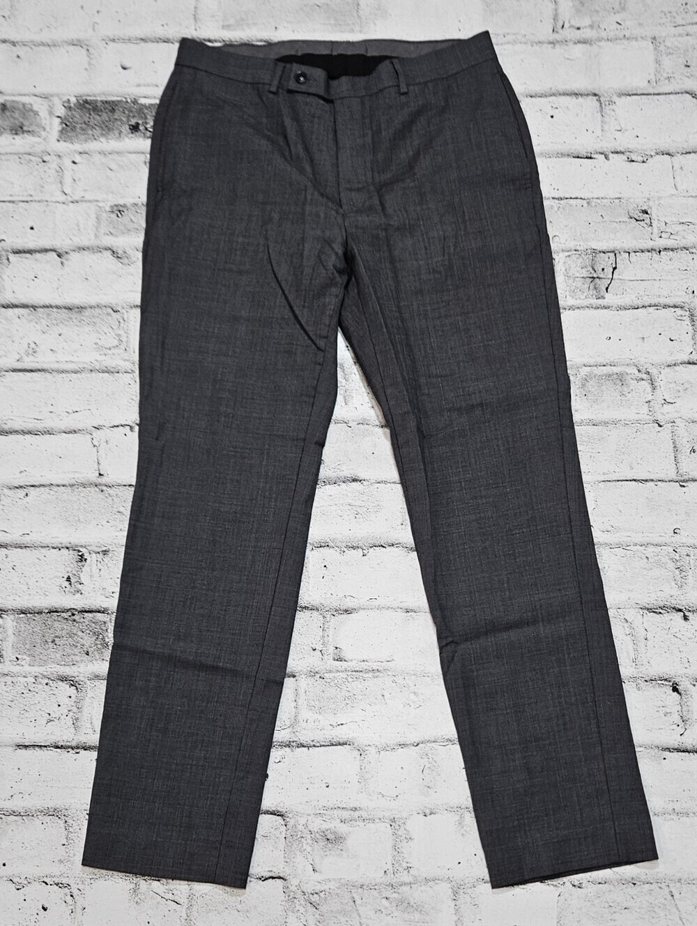 Calvin Klein X Slim Fit Gray Wool Dress Pants Mens 34x32 Career Wear